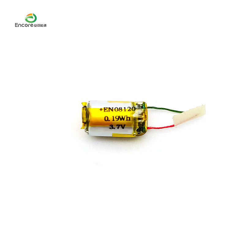 08120 50 mAh silindriline 3,7 V lipoaku