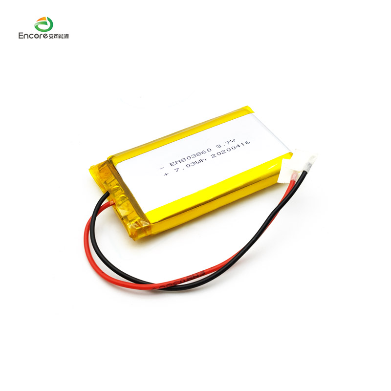 3,7 V 2000 mAh Li polümeeraku