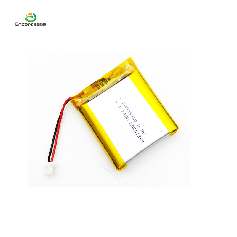 833338 1280 mAh 3,8 V laetav lipoelement